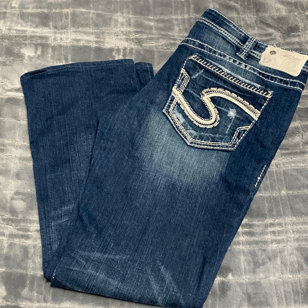 Silver Aiko baby bootcut jeans sz 34